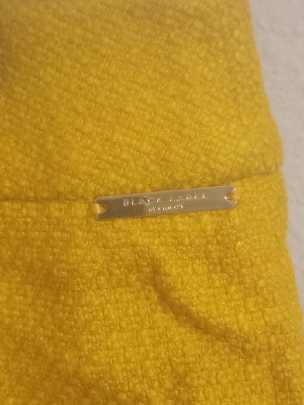 NWT Chico's Black Label Sz 2 Thick Gold Tweed Skirt Pockets Elastic Waist Lined - Picture 8 of 13